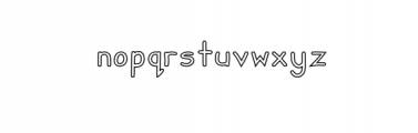 ZueyHandwriting-Outlines.otf Font LOWERCASE