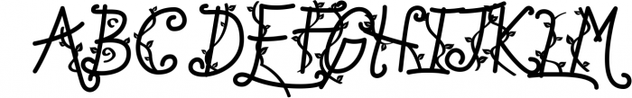 Zule Leaves Font UPPERCASE