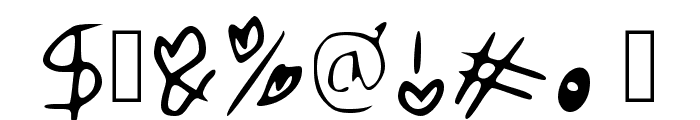 Zudlove Regular Font OTHER CHARS