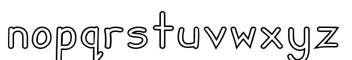 Zuey Handwriting Outlines Font LOWERCASE