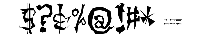 !Zugzwang Font OTHER CHARS