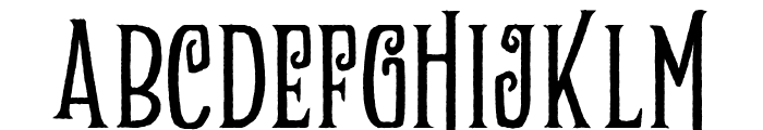 Zukones Distor Rough Regular Font UPPERCASE