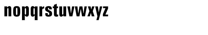 Zurich Bold Extra Condensed Font LOWERCASE