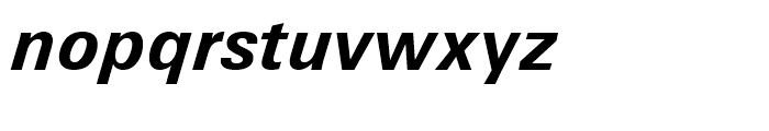Zurich WGL Bold Italic Font LOWERCASE
