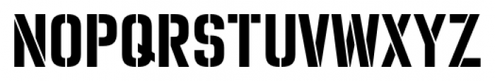 Zuboni Stencil Regular Font UPPERCASE
