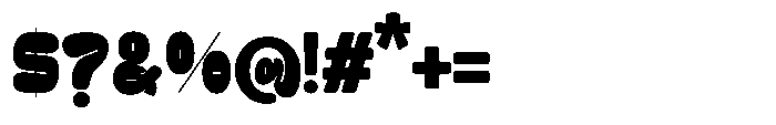 Zubble Bold Font OTHER CHARS