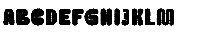 Zubble Distort Font UPPERCASE