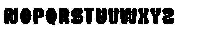 Zubble Distort Font UPPERCASE
