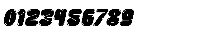 Zubble Oblique Font OTHER CHARS