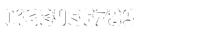 Zubble Outline Font OTHER CHARS