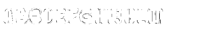 Zubble Outline Font UPPERCASE