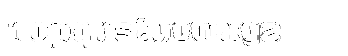 Zubble Outline Font LOWERCASE