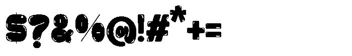 Zubble Regular Font OTHER CHARS
