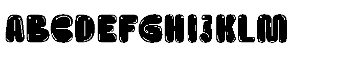Zubble Regular Font UPPERCASE