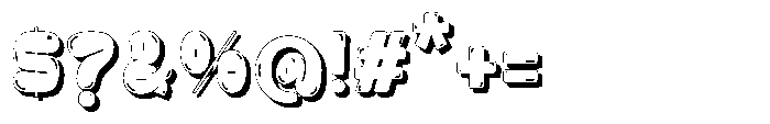 Zubble Shadow Font OTHER CHARS