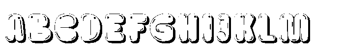 Zubble Shadow Font UPPERCASE