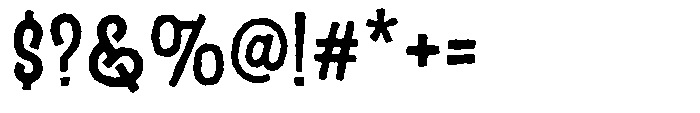 Zugesh Distort Font OTHER CHARS