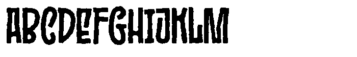 Zugesh Distort Font UPPERCASE