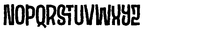 Zugesh Distort Font UPPERCASE