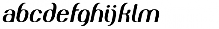 Zuider Postduif Italic Font LOWERCASE