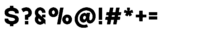 Zujin Bold Font OTHER CHARS