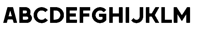 Zujin Bold Font UPPERCASE