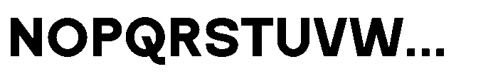Zujin Bold Font UPPERCASE