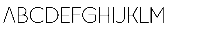 Zujin Light Font UPPERCASE