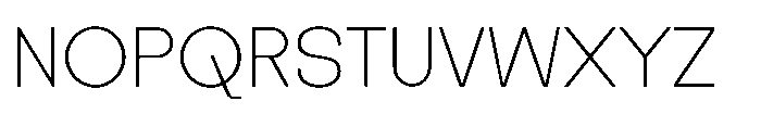 Zujin Light Font UPPERCASE