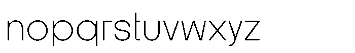 Zujin Light Font LOWERCASE