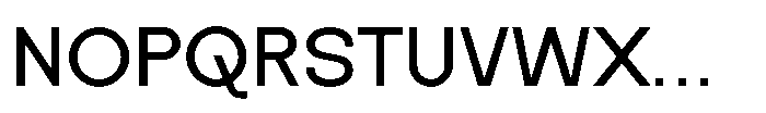 Zujin Medium Font UPPERCASE