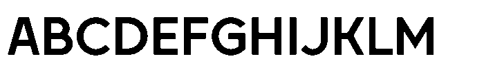 Zujin Semi Bold Font UPPERCASE