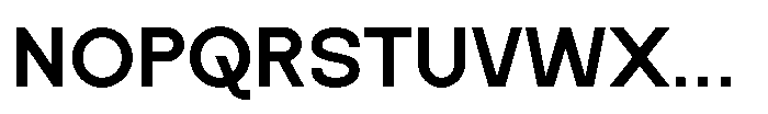 Zujin Semi Bold Font UPPERCASE