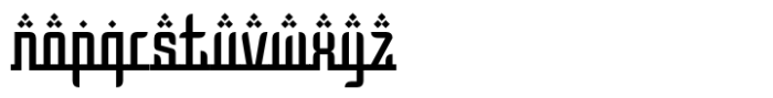 Zukroof Font LOWERCASE