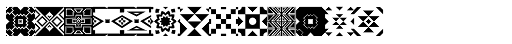 Zulu-Ndebele Patterns One Font UPPERCASE