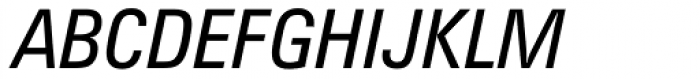 Zurich Condensed Italic Font UPPERCASE