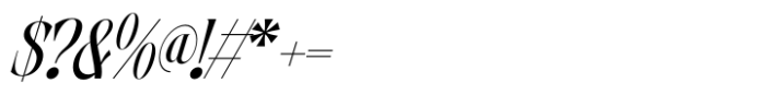 Zurse Fashion Italic Font OTHER CHARS