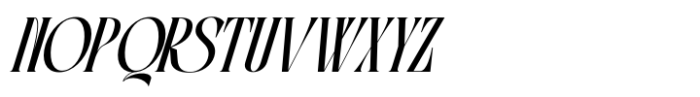 Zurse Fashion Italic Font UPPERCASE