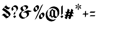 Zussel Regular Font OTHER CHARS
