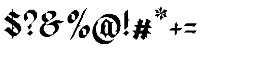 Zussel Sharp Regular Font OTHER CHARS
