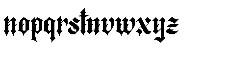 Zussel Sharp Regular Font LOWERCASE