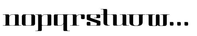 Zustra Regular Font LOWERCASE