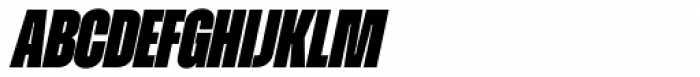 Zuume Black Italic Font LOWERCASE
