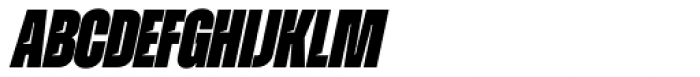 Zuume Cut Black Italic Font LOWERCASE