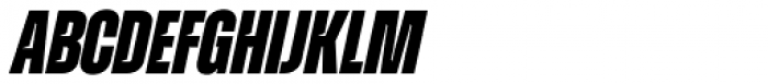 Zuume Cut Extra Bold Italic Font LOWERCASE