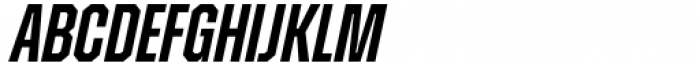 Zuume Edge Semi Bold Italic Font LOWERCASE
