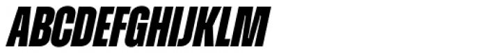 Zuume Extra Bold Italic Font UPPERCASE