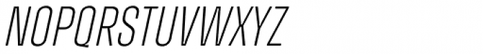 Zuume Extra Light Italic Font LOWERCASE