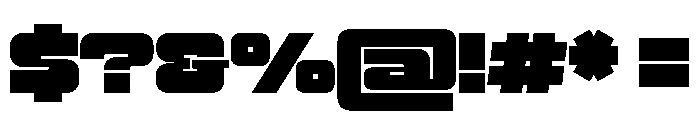 ZugCondensedEtc Black Font OTHER CHARS