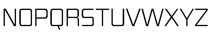 ZugCondensedEtc Extralight Font UPPERCASE